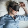 WLLHYF Silk Sleep Mask, 3D Stereo Deep Sleep Eye Mask