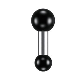 0.67" to 1 Inch Ball Adapter Mounts Extension Bar Compatible with Ram Mounts Double Socket Arm, GPS Brackets for Bike Phone Holder,Black