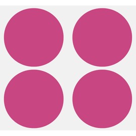 Stickers Pink 75 mm Round Stickers - 3 Inches Pack of 100 Royal Green