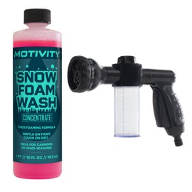 MOTIVITY Foaming Boost Kit – Includes Snow Foam Concentrated Car Wash Soap and Foaming Spray Nozzle, Safe For Use on Cars, Trucks, Motorcycles, Powersports, RVs