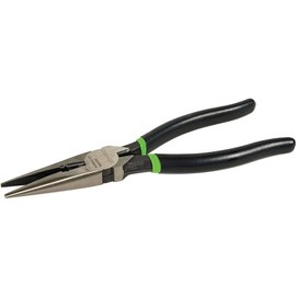 Greenlee 0351-08SD Long Nose Pliers/Side Cutting with Stripping Hole, Dipped Grip, 8-Inch