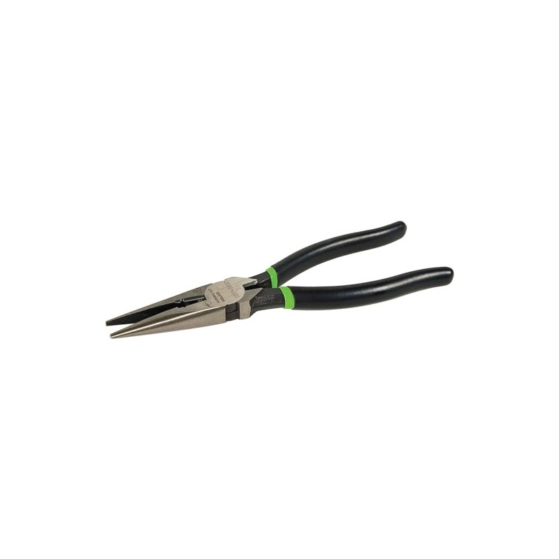 Greenlee 0351-08SD Long Nose Pliers/Side Cutting with Stripping Hole, Dipped