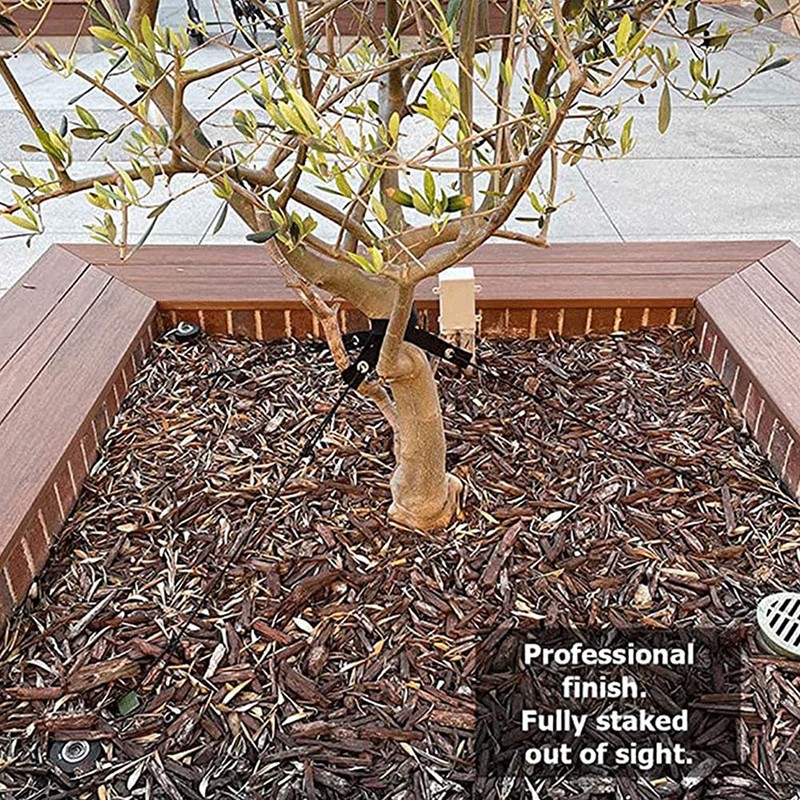 Jetcloud Garden Tree Staking Kit, 3 Tree Stakes + 3