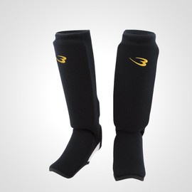 BODYMAKER KD011 Leg Supporters, Perfect, 1 Pair Black, S, Martial Arts, Karate, Calf, Kids, Achilles Tendon, Support, Punch, Protector, Heel, Elbow Guard, Kick, Full Contact Karate, Shin, Toe, Knuckleger