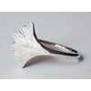 Sovats Women's Ginkgo Leaf Ring, Sterling Silver