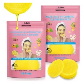 Limpieza Natural Kit 2 Almohadillas Cúrcuma Y Vitaminas 2x40