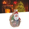 Luminous Christmas Ornament LED Light Emitting Wooden Christmas Decorations Ornaments