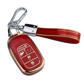Gloss Smart Remote Key Fob Case Cover Protector for 2022 2023 2024 2025 Honda Civic Accord CR-V HR-V V Pilot SI EX EX-L Touring