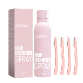 Hair Identifier Spray For Face Shaving, Moisturizing and Skin Care Dermaplaner, Dermaplaning Spray for All Skin And Hair Types,Dermaplaning Tool for Face (1 Set）