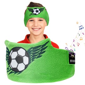 Bluetooth Sleep Mask, CestMall Sleep Eye Mask with Wireless Headphones Blackout Sleep Headphones Headband Music Sleeping Bluetooth Headband Birthday X-mas Gift for Children Boy Girl Travel (Green)