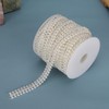 10m Beautiful Faux Pearl Bead String with Artificial Diamonds Decoration