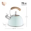 Pinky Up Presley Tea Kettle, Stovetop Stainless Steel Kettle, Whistling,