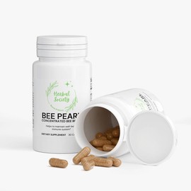 Bee Pearl Herbal Supplement | Concentrated Bee Blend with Vitamins & Minerals | 30 Capsules | Supports Immunity, Energy, Wellness & Natural Health