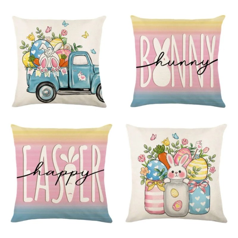 4 Fundas De Cojín Color, Fundas De Cojín Semana Santa,pascua