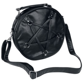 Banned Big Pentagram Handbag Black
