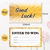 Enter to Win Cards,300 Gold Raffle Tickets Entry Form Cards