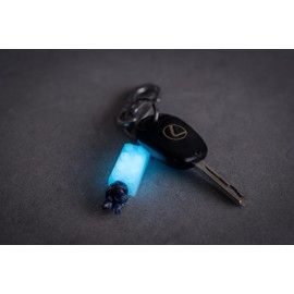 TEC Accessories - Embrite™ E-Brick Lanyard Bead - Glow in The Dark - Up to 12 Hours (4-Row, Aqua)