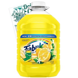 Bleam Lemon fabulous Cleaning Set - Multi-Purpose Cleaner 2X Concentrated Formula Lemon Scent Cleaning Tip Card