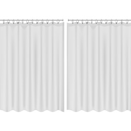 Bath Bliss 2 Pack PEVA Hotel Grade Shower Curtain Liner | 8G | 70"x 72" | Stainless Steel Grommets |Weighted Magnetic Hem |Super Clear