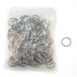 Stainless Steel Split Keychain Key Rings (Pack of 100)