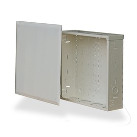 Benner-Nawman 14144-MM Structured Wiring Cabinets, 14-1/4-Inch X 14-Inch X 4-Inch, White