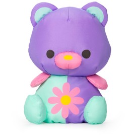 Swisheez Teddy Bear Stuffed Animal, Retro Inspired Plush Toys for Ages 3 and Up, Purple, 7”