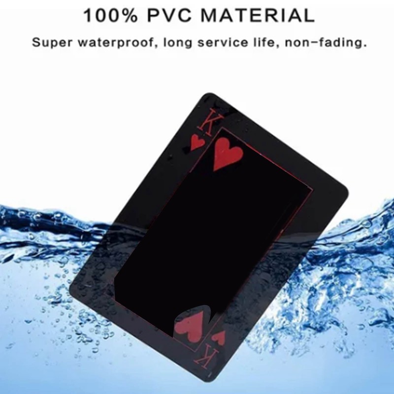 4 Decks Poker Cards Waterproof Soft Flexible Plastic Party Poker