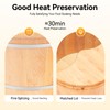9.84In Tall Foot Basin Wooden Bucket with Lid and Massage