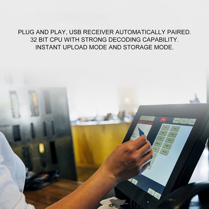 Barcode Scanner Wireless 2.4G QR Code Reader Handheld Tool for