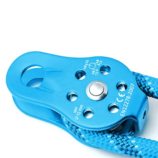 BOROCO Rock Climbing Pulley, Climbing Pulley 26KN Aluminium Alloy Heavy