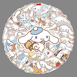 Yangsiw Cinnamoroll Stickers Vinyl Waterproof Stickers for Laptop,Bumper,Water Bottles,Computer,Phone,Hard hat,Car Stickers and Decals 50pcs