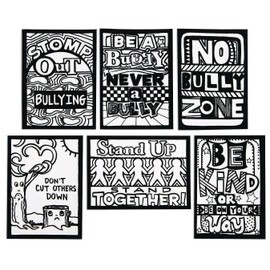Anti-Bully & Kindness Velvet Art Mini Posters