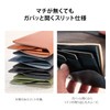 MASACCIO Over-lap Ultra Small Long Wallet, Genuine Leather, Long Wallet,