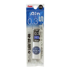 Pentel Ain Refill, Stein 0.3 HB (Pack of 5) XC273-HB
