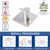 Fotosnow Adhesive Towel Hooks Heavy Duty Wall Hooks Waterproof Stainless