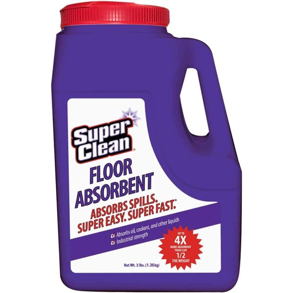 Superclean 275575 3 lbs Absorbent Floor Dry Cleaner
