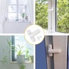 4 Pack Sash Window Locks, Heavy Duty Door Jammer for