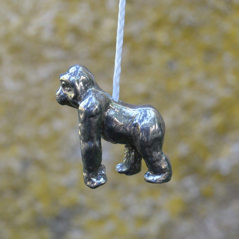 William Sturt Fine Pewter Gorilla Handle, for Light Pull Cord,