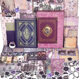 Scrapbooking Kit (185 PCS), Medieval Chapter- Neruda Love,  for  Scrapbooking Materials, Planner DIY Craft Collage - Color: Vintage Collection-Wonderland