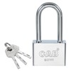 PATIKIL Keyed Padlock 58mm (2-1/4"), Keyed Different Locks Stainless Steel