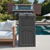 Greesum 33 Package Delivery Box for Outside, Patio Waterproof Resin