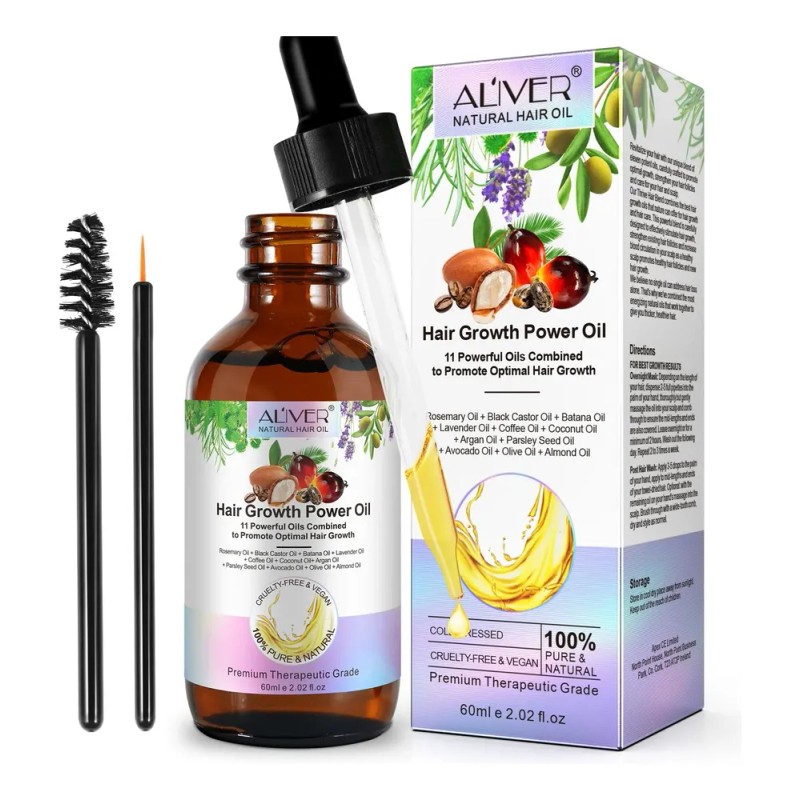 Aliver - Aceite Capilar Natural 11 Aceites Fortalecedor Kit 2pz