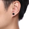 Fu You 6 Pairs Stainless Steel Magnetic Earrings Men Women