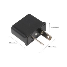 COHEALI Australia to Compact Flame Resistant Power Converter Outlets Portable and Safe Design with Two Prong Flat Pin for