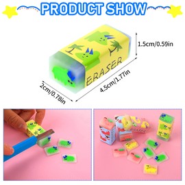 TIESOME Niedliche Bleistift-Radiergummis, 8 Stück Dinosaurier-Radiergummis, lustige niedliche Radiergummis, Schreibtisch, Haustiere, Bleistift-Radiergummis für Schüler, Schulbedarf, Preis, Party