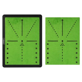 Joooones Golf Hitting Mat with Swing Path Feedback – Dual Velvet Replaceable Top, 16x12 in for Indoor/Outdoor Driving, Chipping & Putting Practice – Gift for Golfers