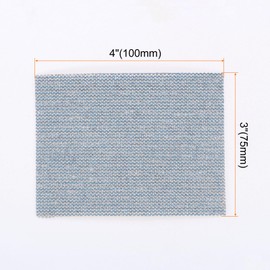 HARFINGTON 10pcs Mesh Sanding Sheets 80 Grits 3" x 4" Ceramic Abrasive Wet Dry Sandpaper Dust-Free Hook and Loop Abrasive Pads for Car Woodworking Metal Polishing & Grinding