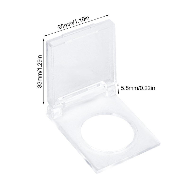 Square Switch Button Protective Cover Transparent Plastic Dust Protector Waterproof