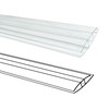 XISOCO 10 PCS Polycarbonate Greenhouse H-Clip Connectors 4ft Length, Fits