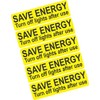 Save Energy Stickers - Light Switch Stickers - Turn off